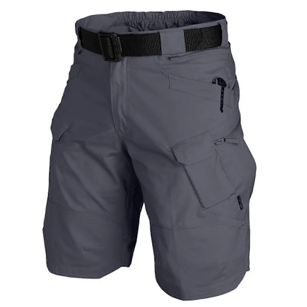 Men's Tactical Shorts, Waterproof Outdoor Shorts, Multi-pocket Hiking Shorts, Military Cargo Shorts grey