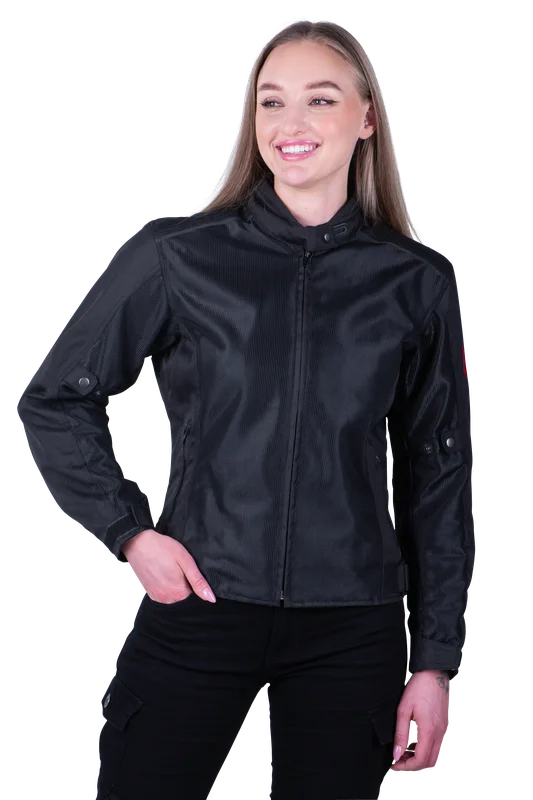 Giacca Moto Donna Course Vento Mesh Nero XL
