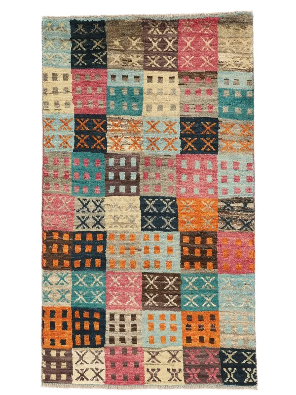 Tapis Berbère Colourful 77X135 Marron/Vert (Laine, )