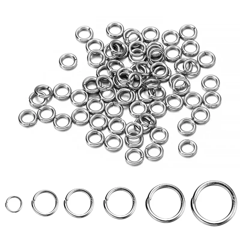 AliExpress - 30-200 Stuks 3-25mm Rvs Split Ring Open Enkele Loops Ringetjes Connectors voor DIY Sieraden maken Bevindingen Accessoires