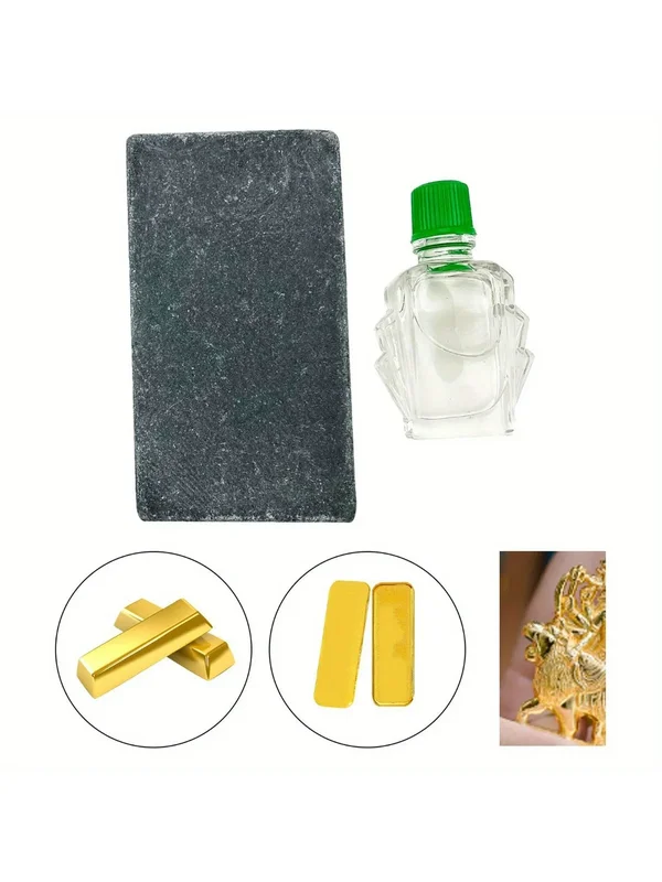 AliExpress - Goudteststeen & zuuroplossingsset voor 10K/14K/18K/22K/24K goud, draagbare edelmetaaldetector voor het testen van sieraden