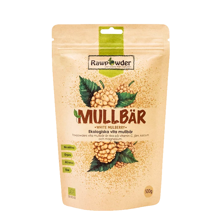 Rawpowder Økologisk Hvite Morbær 500 g