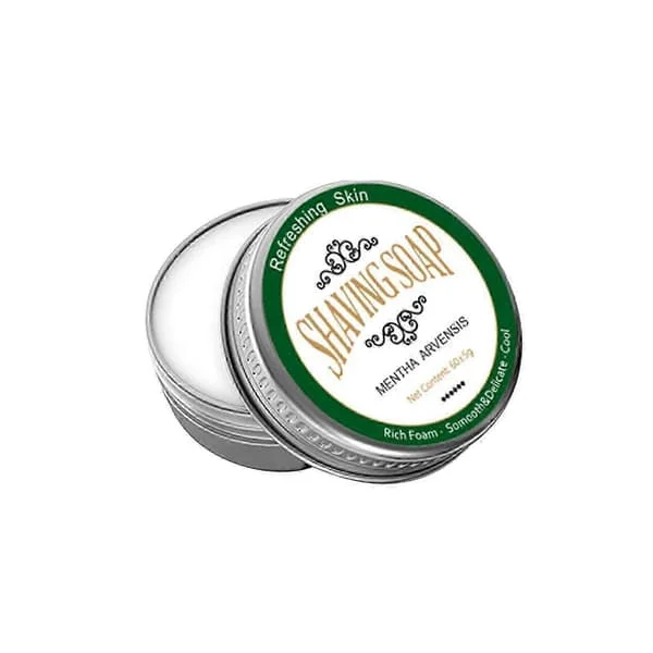 【DT】Mænds Barbersæbe Barbercreme Mint Blødgørende Skægskum Barbersæt PU2983