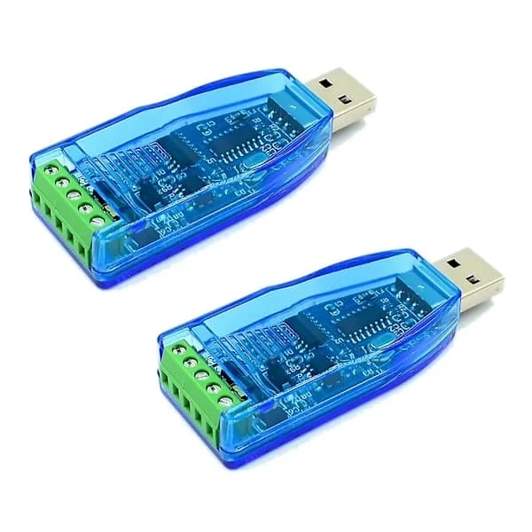 2 st USB till RS485-omvandlare Isolerad Modul Uppgradering Industriell TVS ESD-skydd CH340E Standard RS-485 Kontaktkort