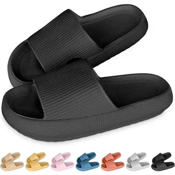 【DT】Cloud Sliders Dam Herr Sliders Tofflor Pool Sliders Sommar Flip Flop Dusch Badkudde Sliders Toffla Black