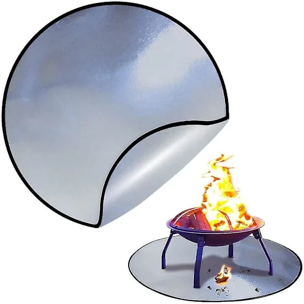 Fire Pit Mat 36 Inch Round Under Grill Pad Fireproof Mat Outdoor Floor Lawn Deck Protector