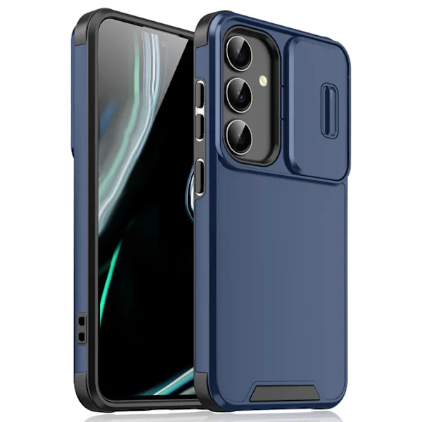 Skjutbart kameraskydd för Samsung Galaxy S25 S24 S23 S22 Ultra Plus S23 FE S21 FE S25Ultra S24Ultra 5G Skal Silikon Coque
