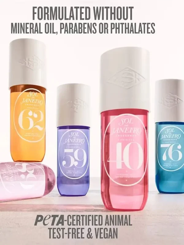 AliExpress - Sol De Janeiro 62 48 68 87 40 76 71 59 Brume parfumée à la fragrance longue durée 90ml Prête à voyager Parfum unisexe