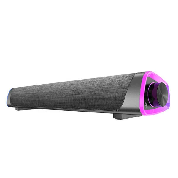 Tietokoneen kaiuttimet, USB-virtalähtöiset pienet PC-kaiuttimet, värikäs RGB