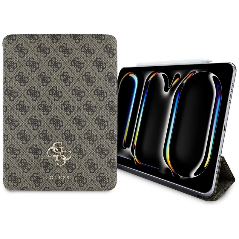 Guess GUFC11PM24PS4SGW iPad Pro 11" 2024 ruskea magneettinen 4G iso logo
