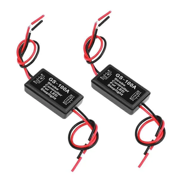 WINOMO 2st Blixtljus Stroboskop Kontroller Modul För LED Bromsljus Bakljus Stoppljus