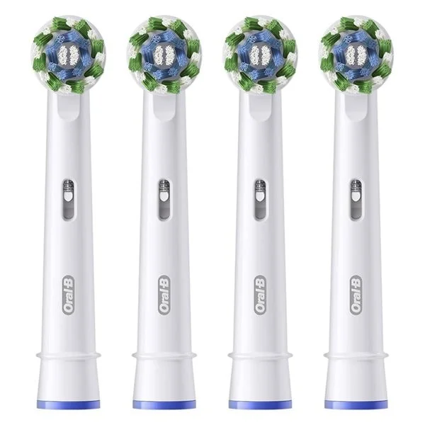 Oral-B Pro Cross Action 4-pakning EB50RX-4 - hvit / Cross Action børstehoder