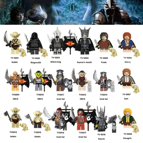 Sagan om ringen Filmer Hobbit Klossar Dockor Mini Action Leksak Figurer B A16