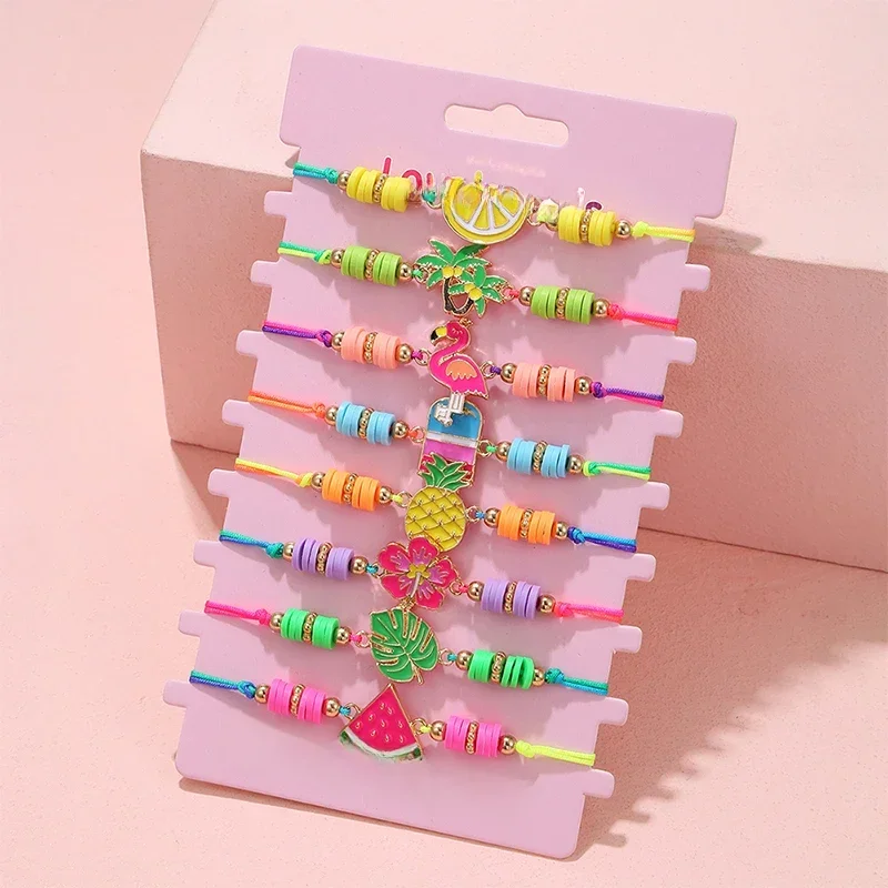 AliExpress - Bracelets fruits de plage d'été pour femmes et filles, lot de 8, ULréglable, bijoux pour meilleure amie, cadeaux navire chia