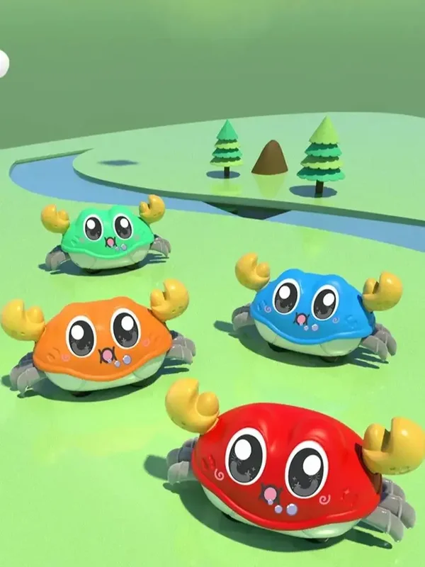 AliExpress - Crabe rampant ventre temps marche danse jouet bébé jouets sensoriels infantile apprentissage ramper cadeaux Double Force marche ramper 