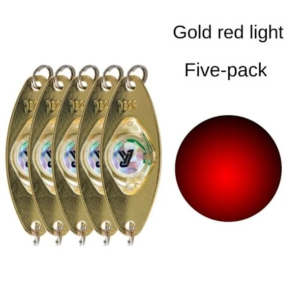 LED Lure Light Flash Lampe RØDT LYS RØDT LYS