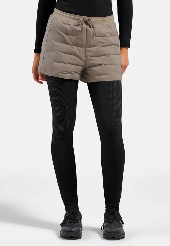 Odlo Short de running Zeroweight Insulator pour femme, S, beige