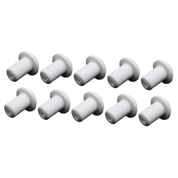 10x Lampveke Keramikkholder Oljelampe Veke Holder for Oljelys Lamper Fakkel Hvit