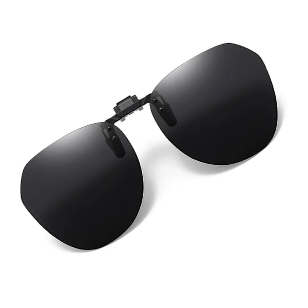 Polarized Clip-on Sunglasses with Case Black