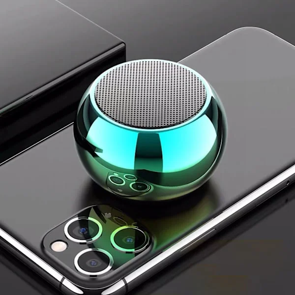 Langaton Bluetooth-kaiutin Monitoiminen metallinen subwoofer Kannettava langaton kaiutin ulkoiluun, matkustamiseen, kotiin, oranssi