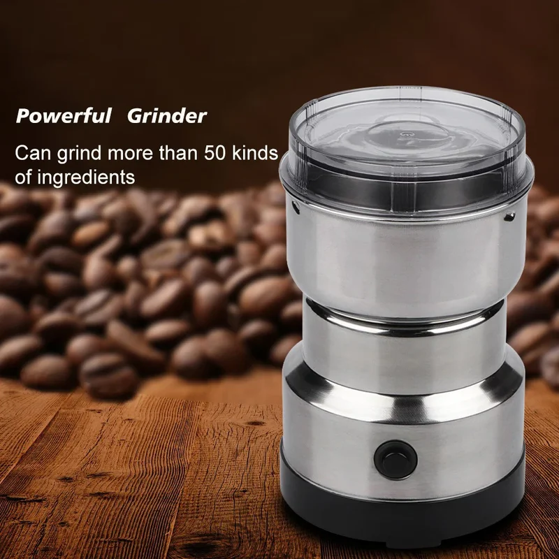 AliExpress - Cuisine multifonctionnelle 4 lames moulin à grains café hachage maison électrique moulin à café noix haricot saveur mélangeur