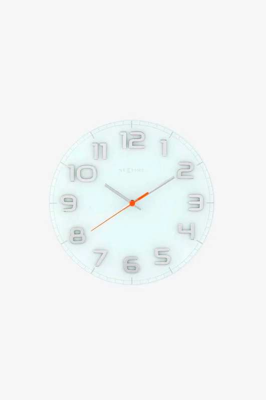 NeXtime - Klokke Company Alarm 9 cm - Sølv - Veggklokker & bordklokker - Fra Homeroom