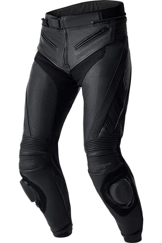 Pantalones de moto de piel RST Tractech Evo D3O Negro M