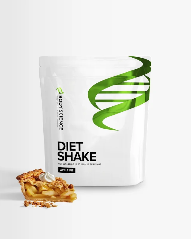 Ateriankorvike - 420 g - Apple Pie - Body Science Diet Shake - Painonpudotus