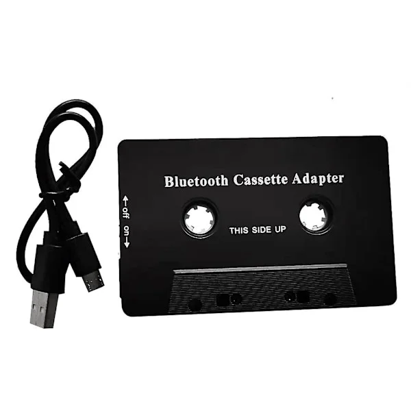 Universal Kassett Bluetooth 5.0 Audio Bilbånd Aux Stereo Adapter med Mikrofon for Telefon MP3 AUX Kabel DB