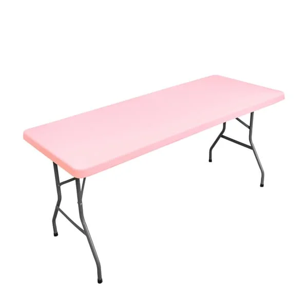 Sammenleggbar piknikduk vaskbart bordtrekk Premium uteplass bordduk rektangulært bord rosa 120x58cm rosa