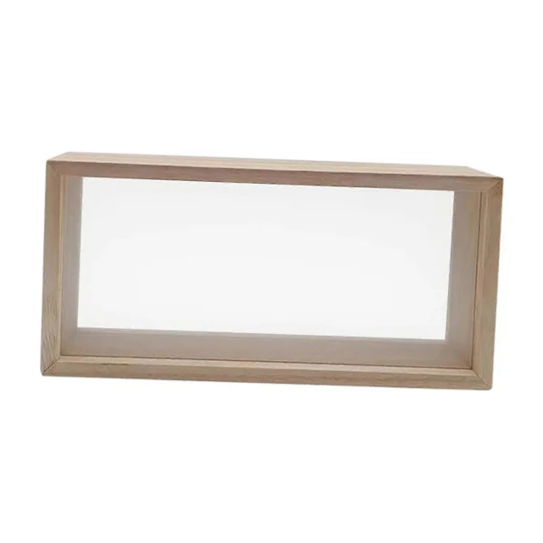 Shadow Box Picture Frame Shadow Boxes Display Case Frame-YuJia Light Wood Color 26cmx13cmx5.5cm