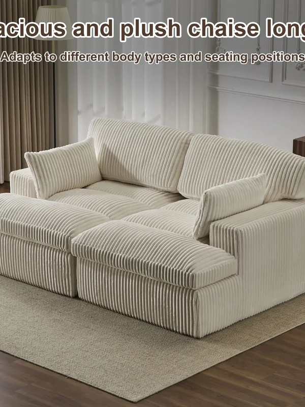 AliExpress - Cord 2-in-1 Schlafsofa, Weißes Modernes Schlafcouch ohne Montage, Schlafsofa für Wohnzimmer, Gästezimmer