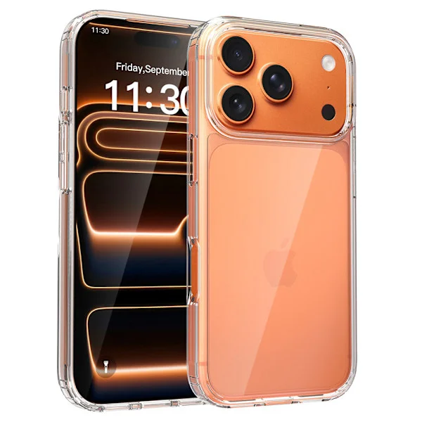 iPhone 17 Pro Skal, Kristallklart Skal, Teknologi, Ultratunn, Upphöjt Kameraskydd, Hållbart Reptåligt, Stöttåligt Skyddsskal