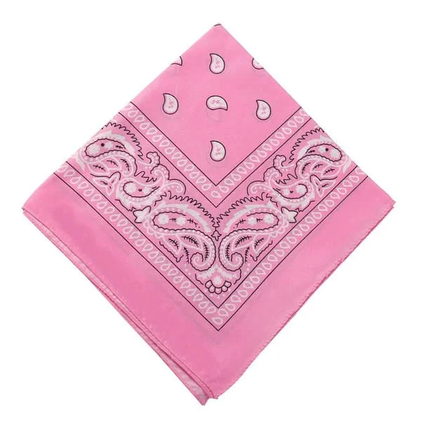 Bandana huivi huivi nuuska kangas paisley kuvio vaaleanpunainen