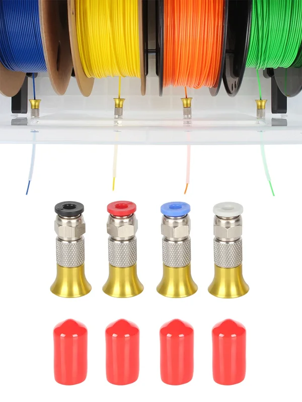AliExpress - 3D-Druckerteile PC4-M6 Pneumatischer gerader Anschluss Teil Bohrung 4 mm PTFE-Schlauch Filament M6 Feed Fitting Coupler Filament Trockner