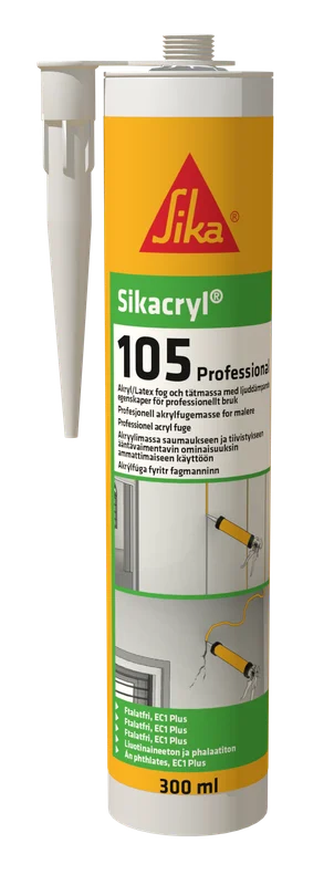 Sika Cryl-105 Akustikfogmassa vit 300 ml, Kemteknik