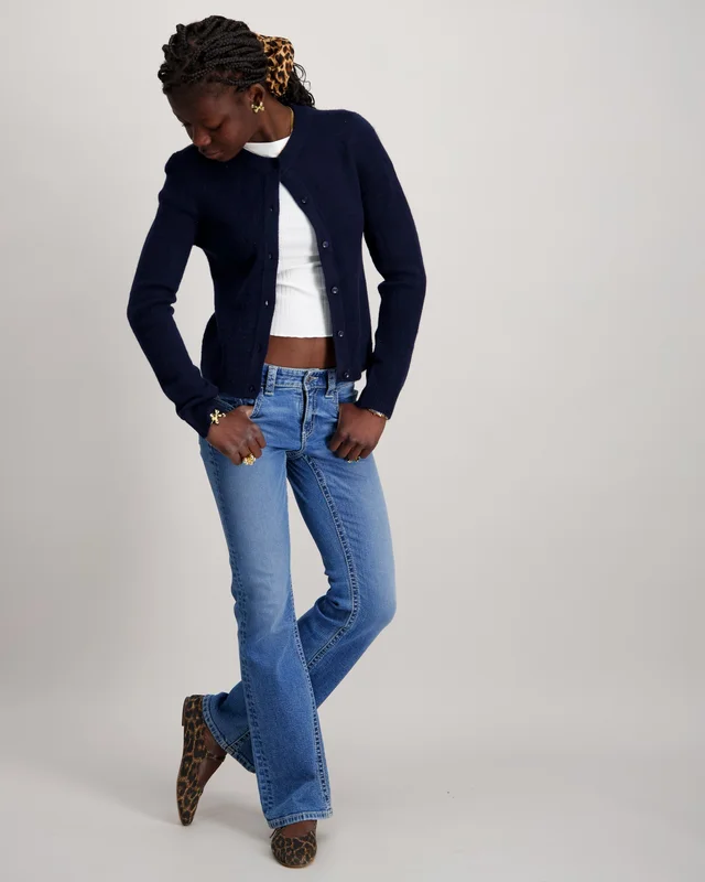 LMTD NLFLODET LS SHORT S CARDIGAN Blau Pullover Mädchen - Kids Brand Store
