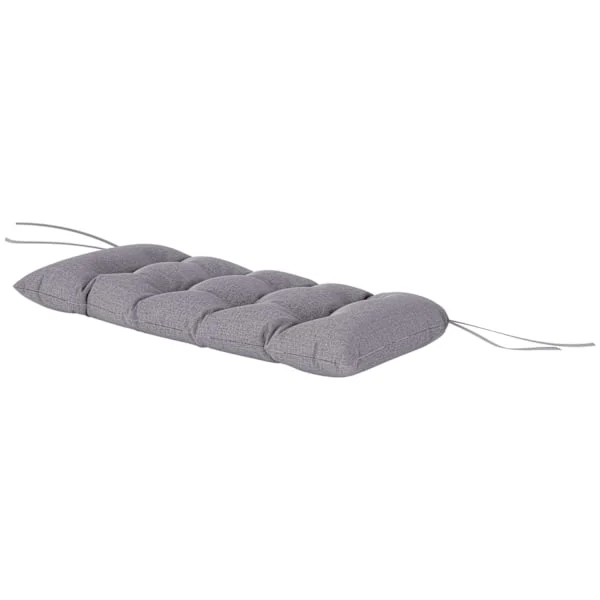 Bænkhynde 105 x 46 x 12,5 cm bænkhynde med stropper, udendørs sædehynde, vandafvisende stolehynde UPF50+, sædehynde, sædehynde, bænkhynde til havemøbl