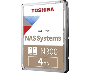 Toshiba Toshiba N300 NAS 3,5'' 4TB - Högpresterande 4 TB hårddisk designad för NAS