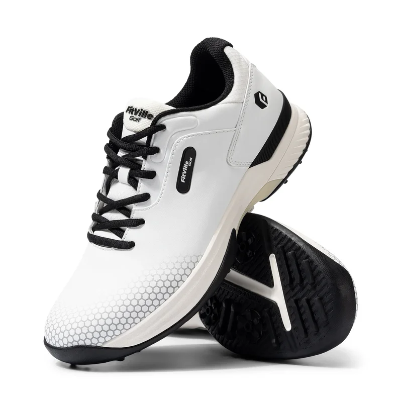 AliExpress - FitVille breite Herren-Golfschuhe, rutschfest, verschleißfest, bequem, Pickleball-Sportschuhe, geeignet für geschwollene Füße, lindert 