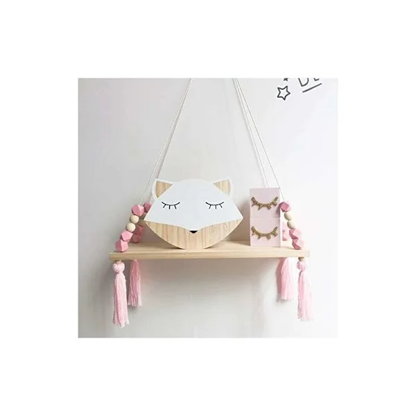 Floating Wall Shelves, Wooden Rope Floating Shelves, Boho Wall Shelves, Home Decor, Kids Room, Office