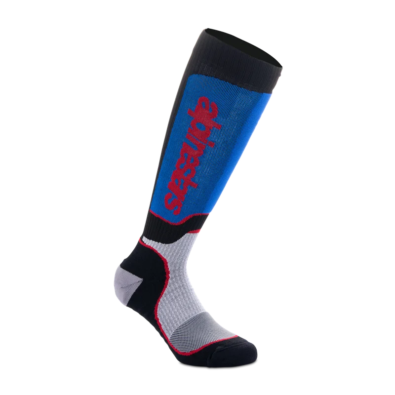 Alpinestars Plus Socks MX Socks Black/White/Royal Blue L