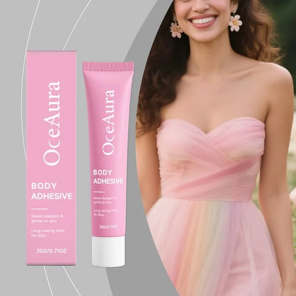 Body Adhesive for Clothing, Long-Lasting Skin-Friendly Fabric Glue with Sweat-Resistant Formula