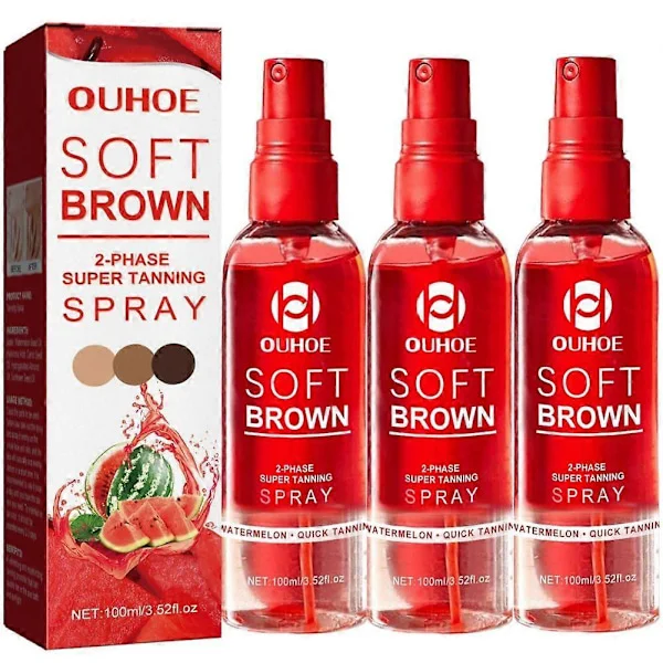 100 ml tvåfas solspray vattenmelon uppfriskande återfuktande solspray (3 st)
