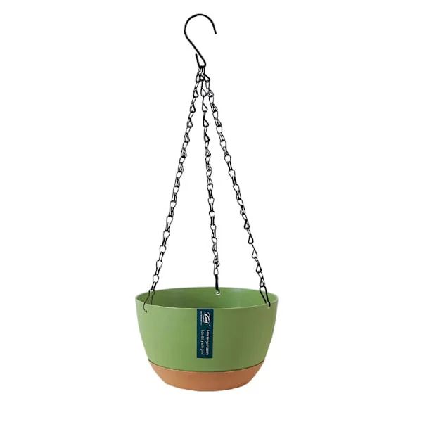 Automatisk Vandabsorberende Blomsterpotte, Moderne Hængende Kurv med Kontrastfarve, Potter til Have og Indendørs Planter, Balkonbeslag