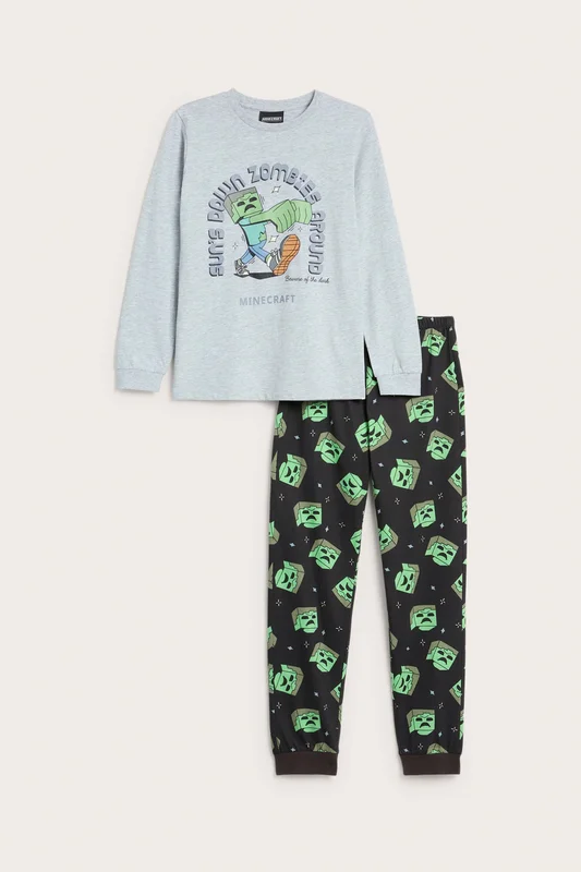 Kappahl | Pyjamas Minecraft Svart 146/152 | Barn