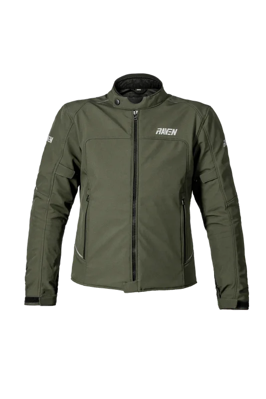 Giacca Moto Raven Rila Softshell WP Verde S