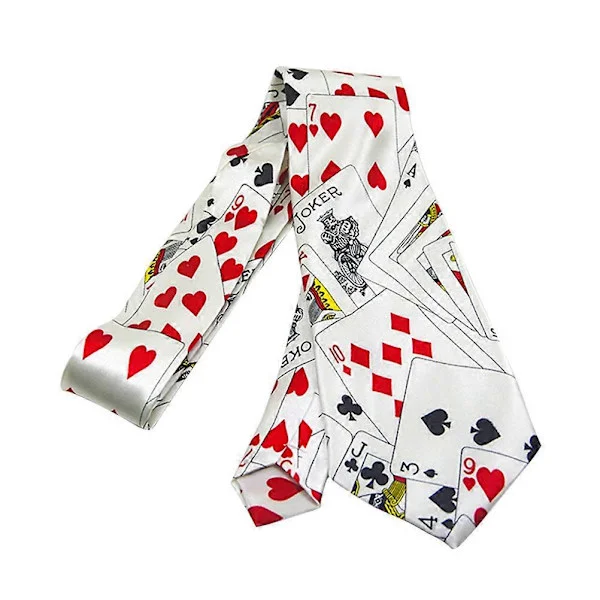 Herre Sort slips Las Vegas Casino Slips Poker Terninger Slips Forretningsslips Kollega Arbejds Slips