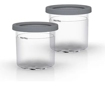 Ninja-NC300EU Glassbyttor 2-pack-2-pak med iskremformer for CREAMi NC300EU iskremmaskin-Cooking-Ismaskiner