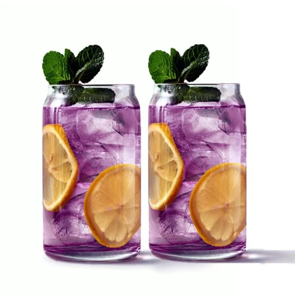 Muki, pitkät juomalasit, cocktail-lasit, pilli, juomalasit, 370 ml